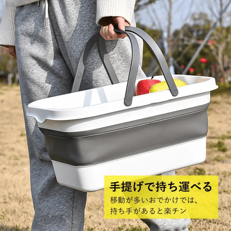 2WAY折りたたみピクニックバスケット